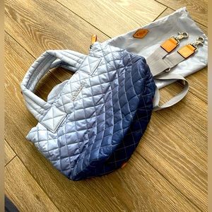 MZ Wallace mini metro tote deluxe. Blue ombré.